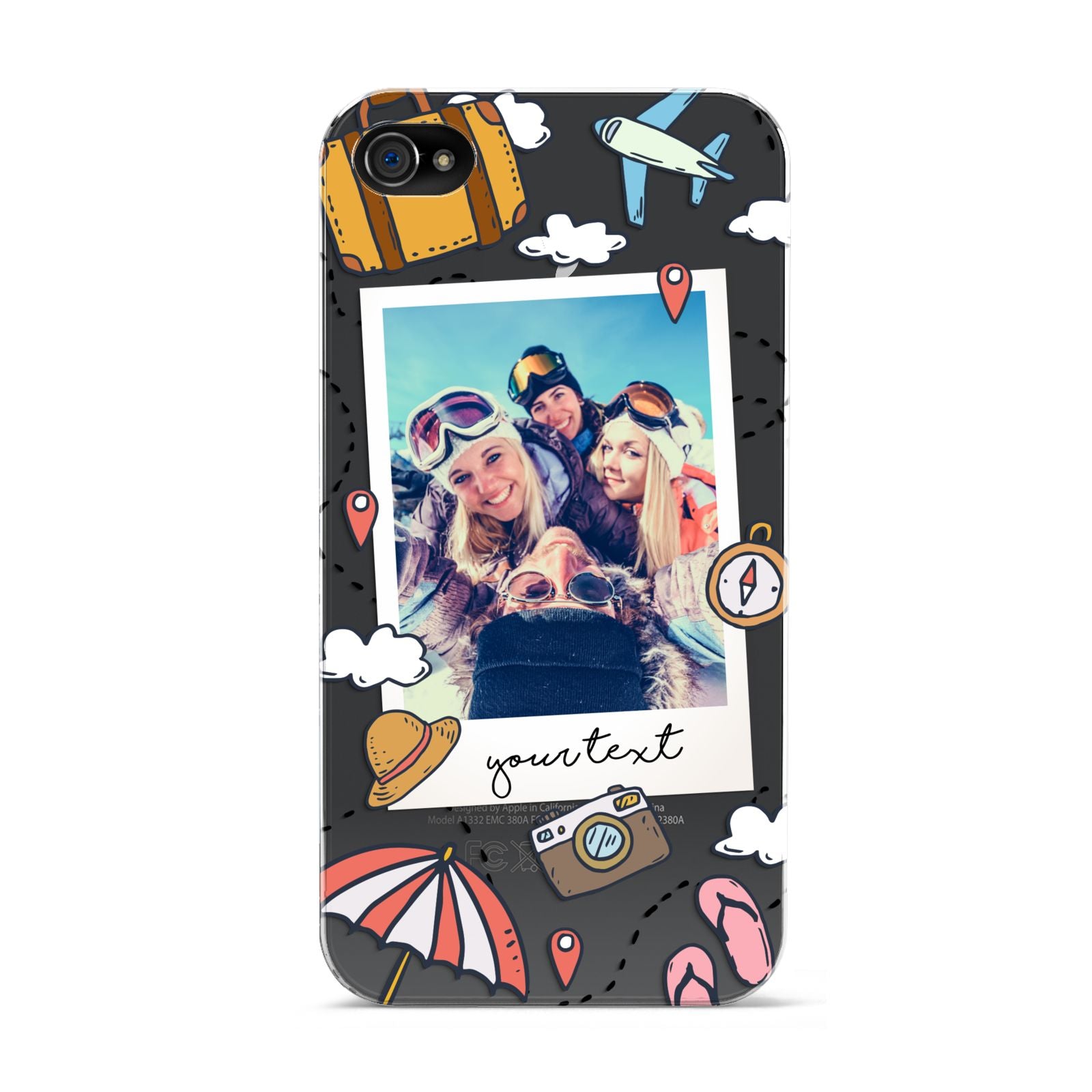 Personalised Photo Holiday Apple iPhone 4s Case