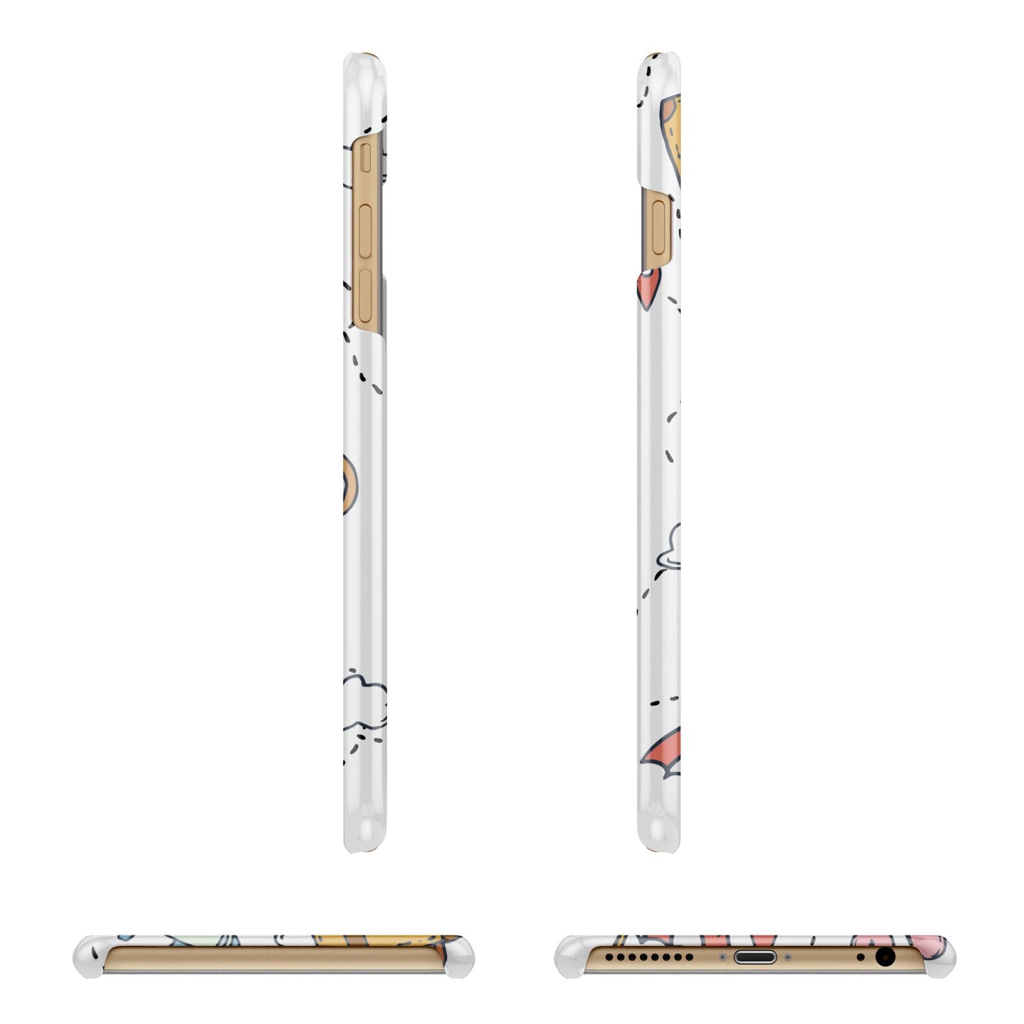 Personalised Photo Holiday Apple iPhone 6 Plus 3D Wrap Snap Case Angled Images