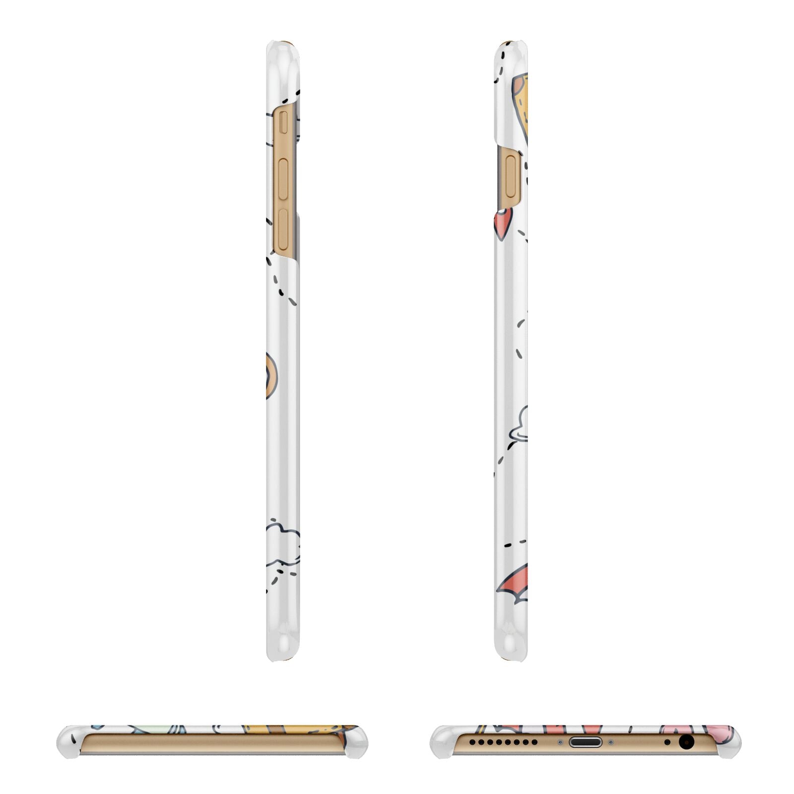 Personalised Photo Holiday Apple iPhone 6 Plus 3D Wrap Snap Case Angled Images