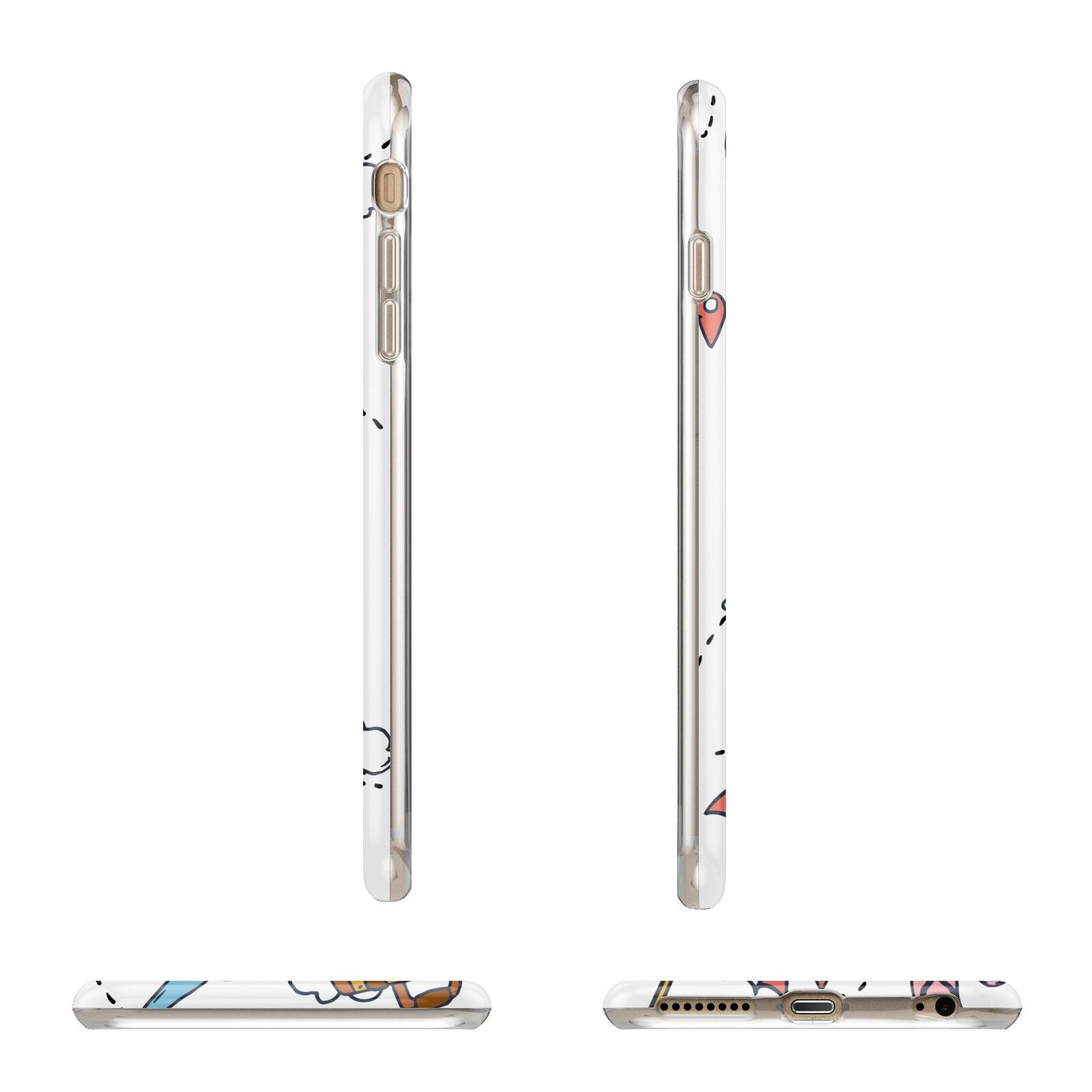 Personalised Photo Holiday Apple iPhone 6 Plus 3D Wrap Tough Case Alternative Image Angles