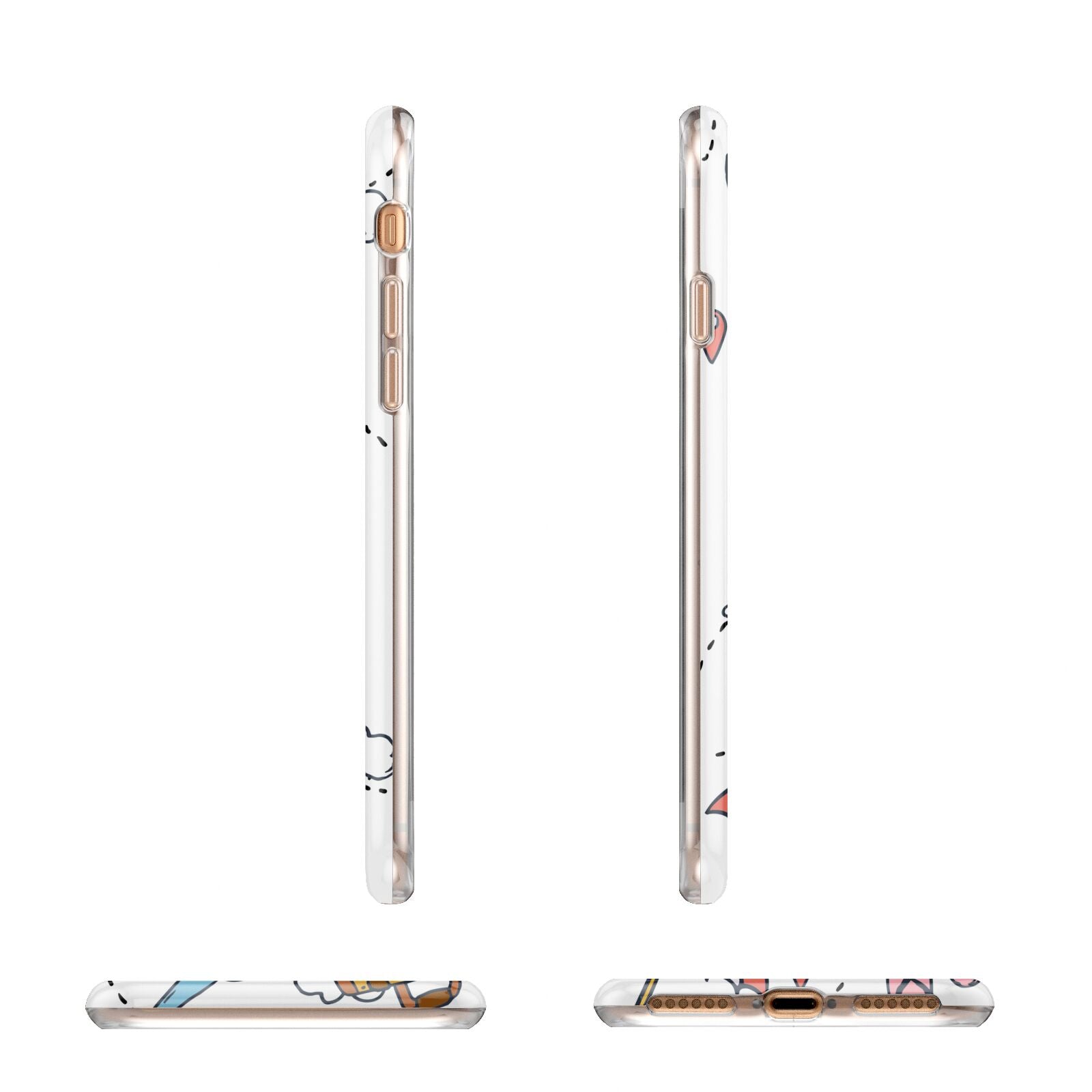 Personalised Photo Holiday Apple iPhone 7 8 3D Wrap Tough Case Alternative Image Angles