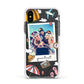Personalised Photo Holiday Apple iPhone Xs Impact Case White Edge on Black Phone