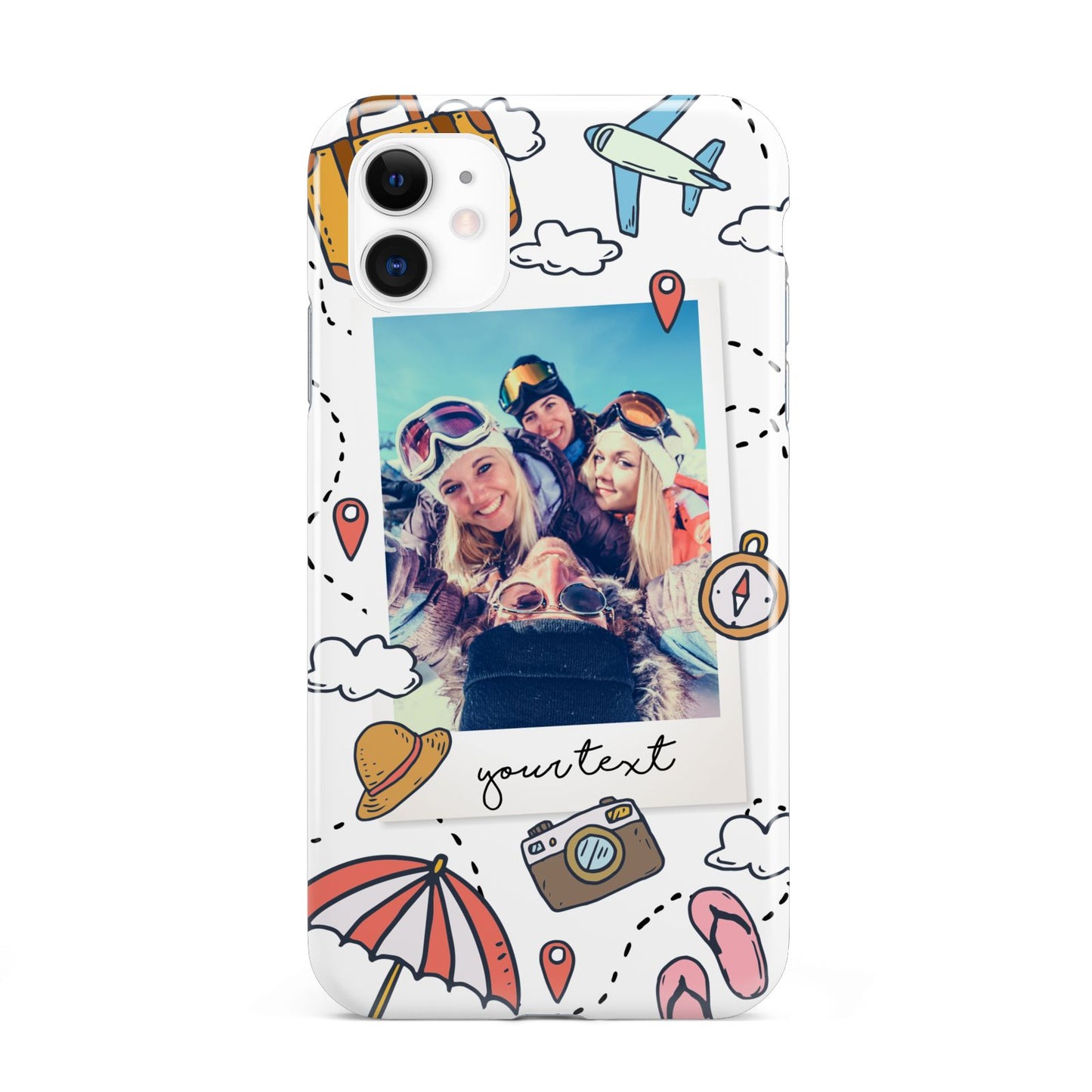 Personalised Photo Holiday iPhone 11 3D Tough Case