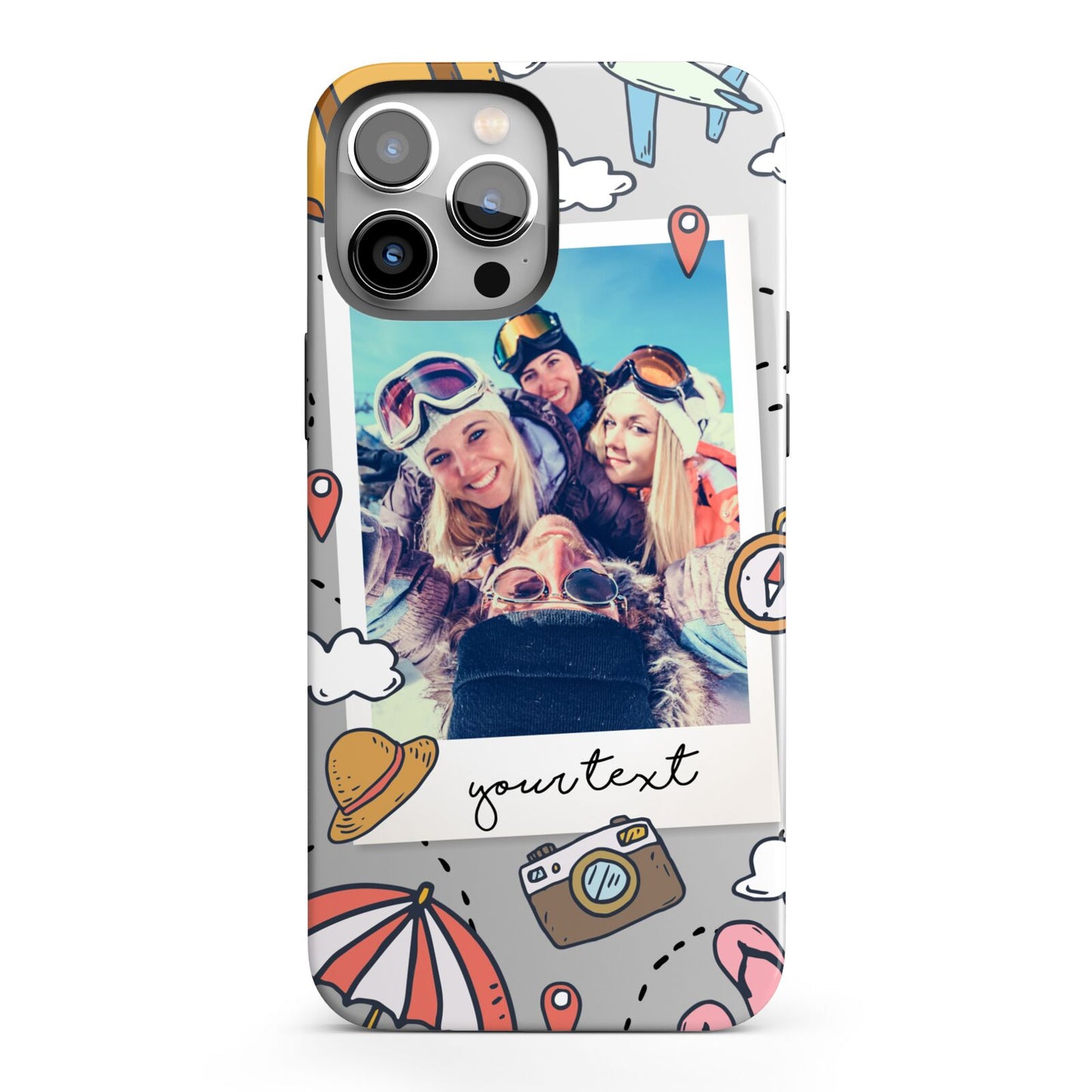 Personalised Photo Holiday iPhone 13 Pro Max Full Wrap 3D Tough Case