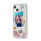 Personalised Photo Holiday iPhone 14 Clear Tough Case Starlight Angled Image