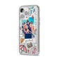 Personalised Photo Holiday iPhone 14 Pro Max Clear Tough Case Silver Angled Image