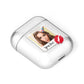 Personalised Photo Kiss AirPods Case Laid Flat