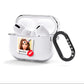 Personalised Photo Kiss AirPods Clear Case 3rd Gen Side Image