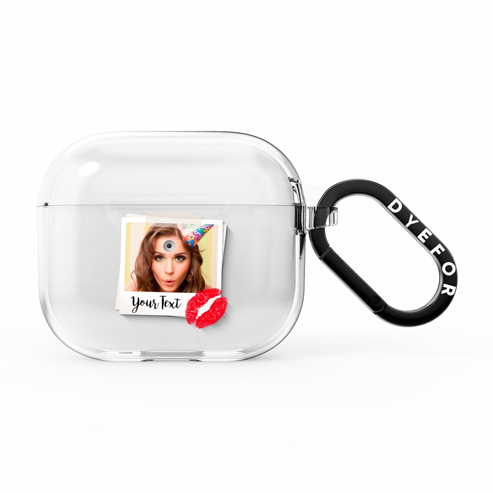 Personalised Photo Kiss AirPods Clear Case 3rd Gen