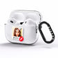 Personalised Photo Kiss AirPods Pro Clear Case Side Image