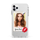 Personalised Photo Kiss Apple iPhone 11 Pro Max in Silver with White Impact Case