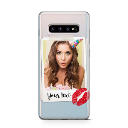 Personalised Photo Kiss Samsung Galaxy S10 Case