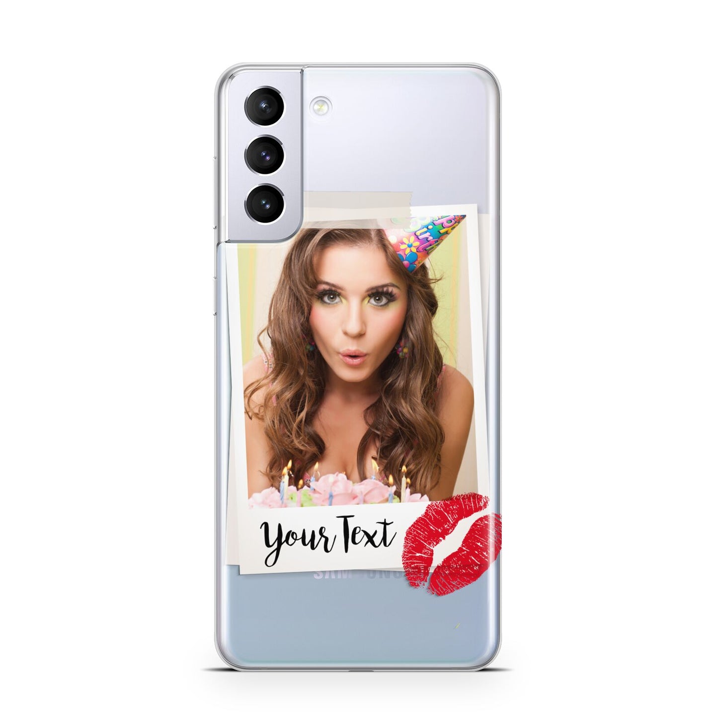 Personalised Photo Kiss Samsung S21 Plus Phone Case