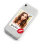Personalised Photo Kiss iPhone 8 Bumper Case on Silver iPhone Alternative Image
