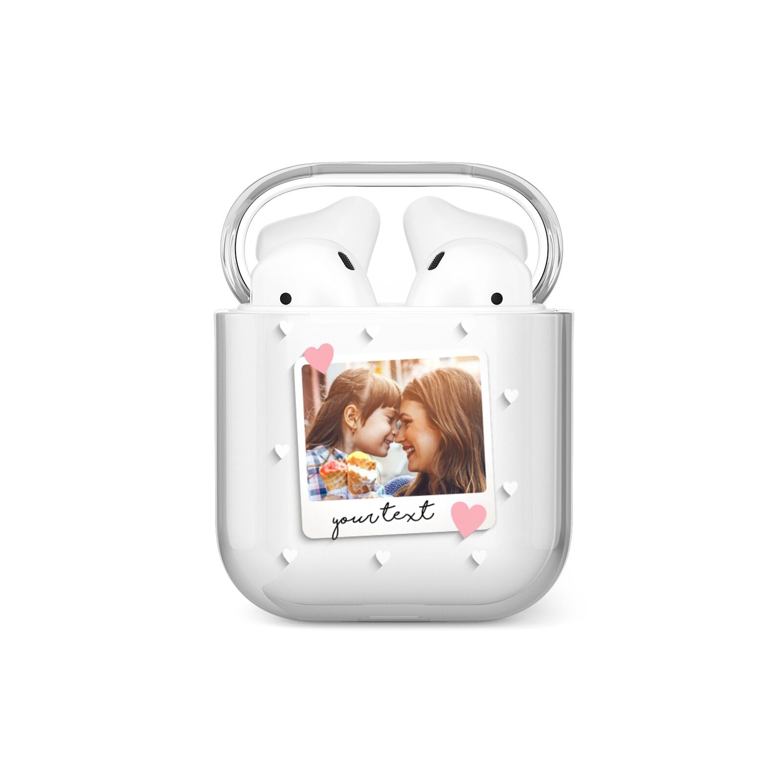 Personalised Photo Love Hearts AirPods Case