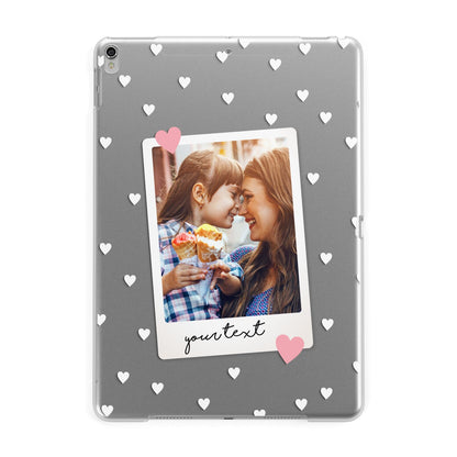 Personalised Photo Love Hearts Apple iPad Silver Case