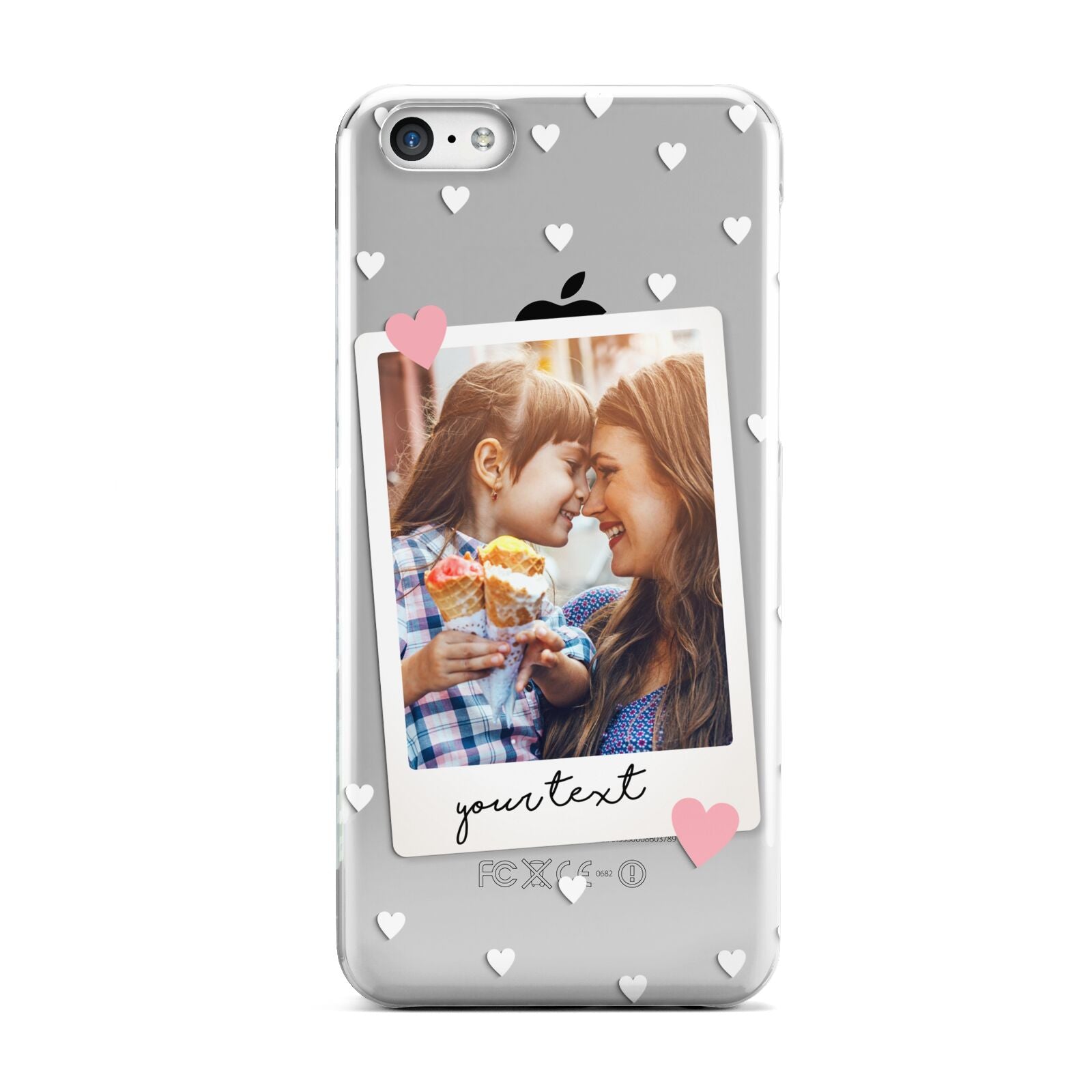 Personalised Photo Love Hearts Apple iPhone 5c Case