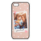 Personalised Photo Love Hearts Nude Saffiano Leather iPhone 5 Case