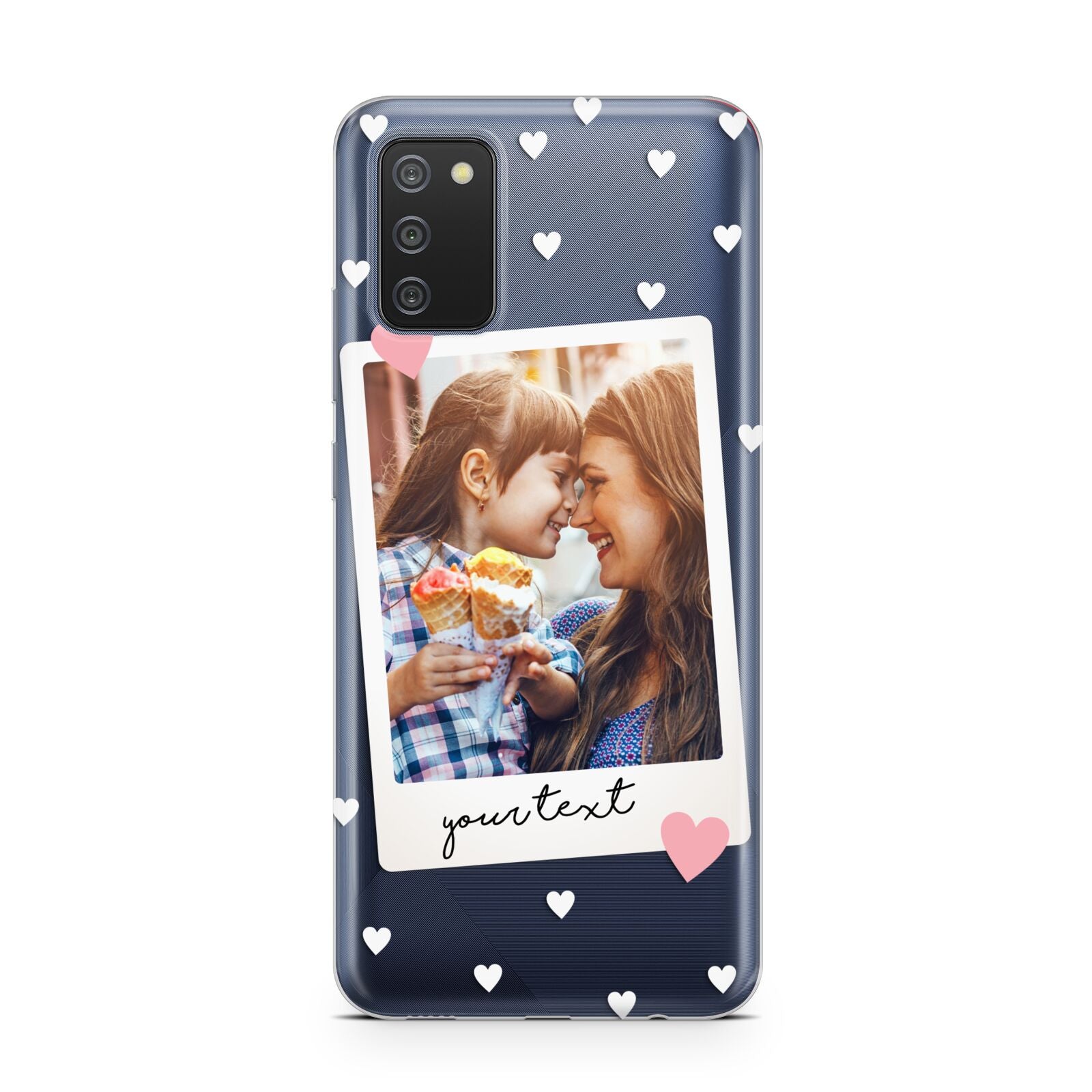 Personalised Photo Love Hearts Samsung A02s Case