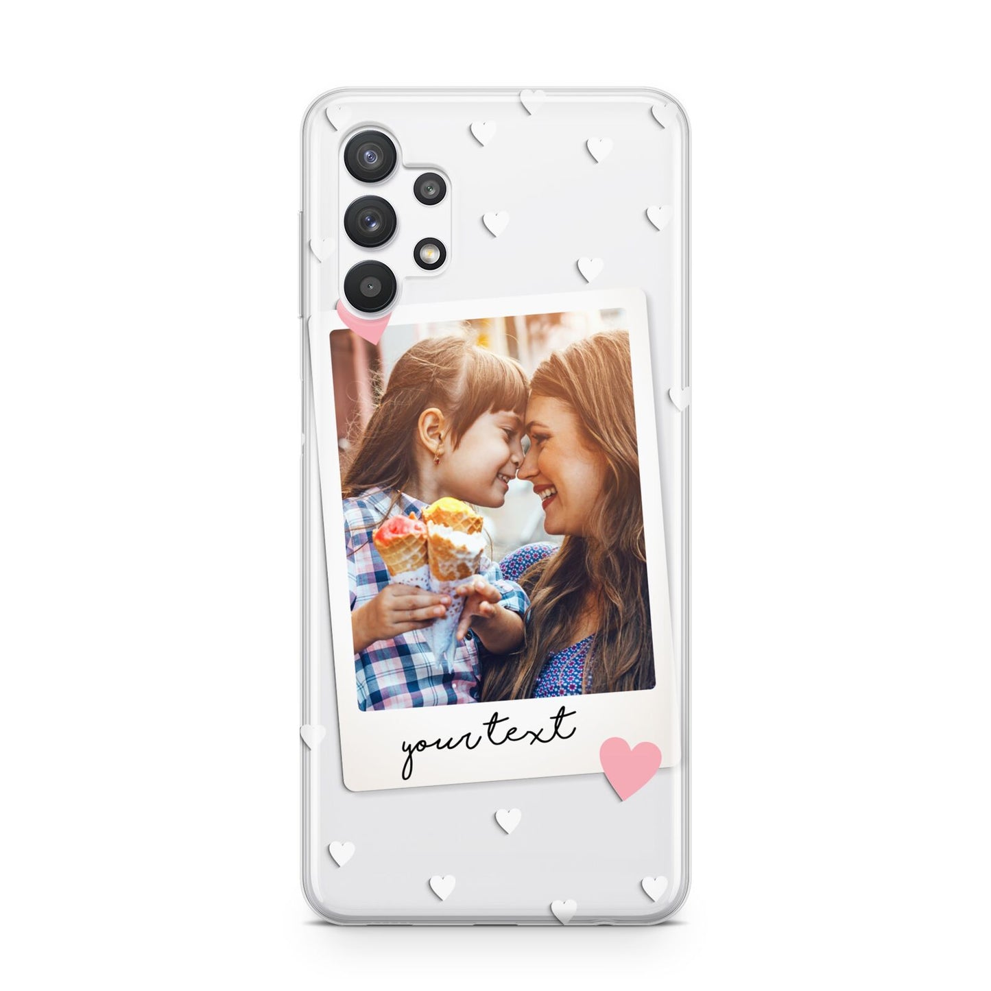 Personalised Photo Love Hearts Samsung A32 5G Case