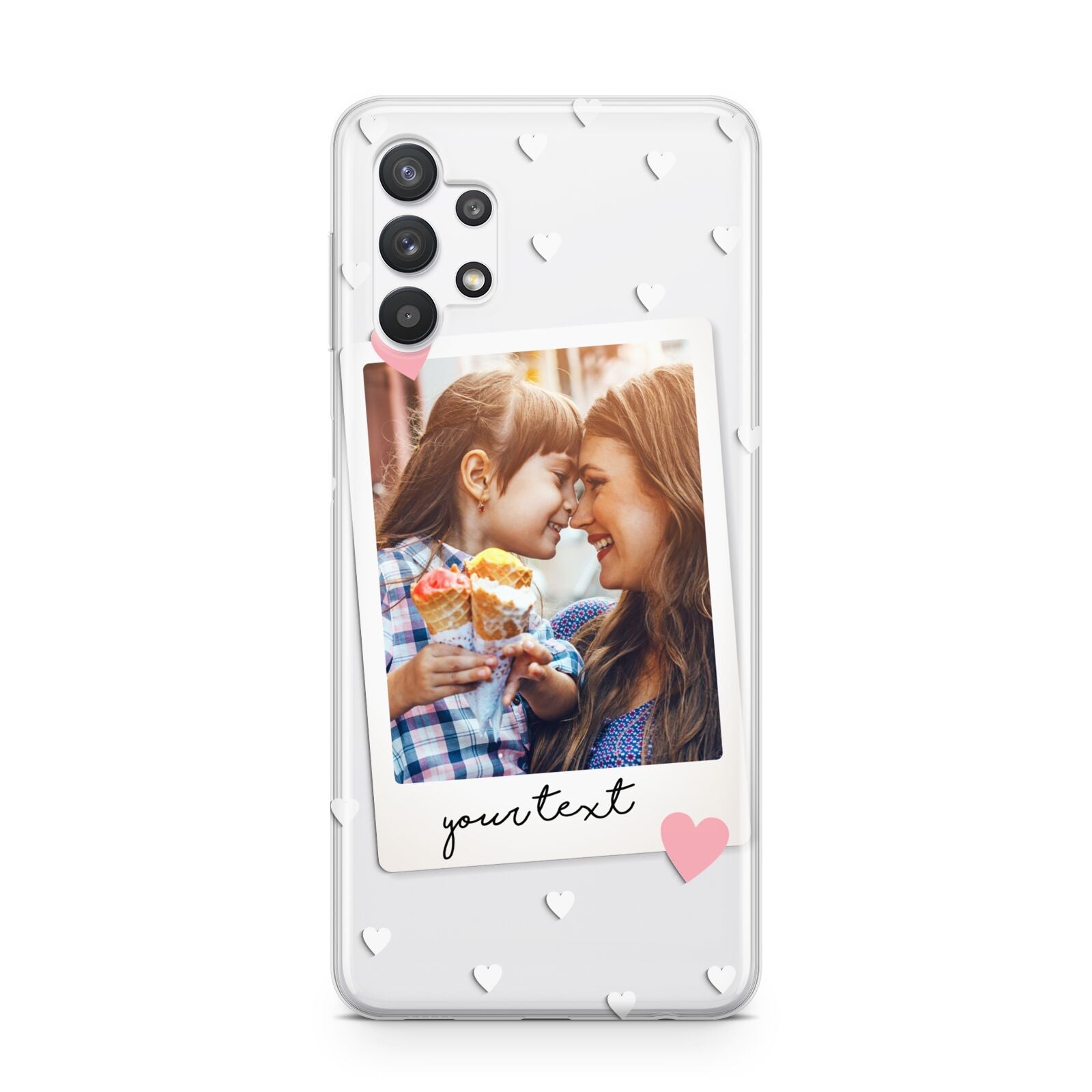 Personalised Photo Love Hearts Samsung A32 5G Case