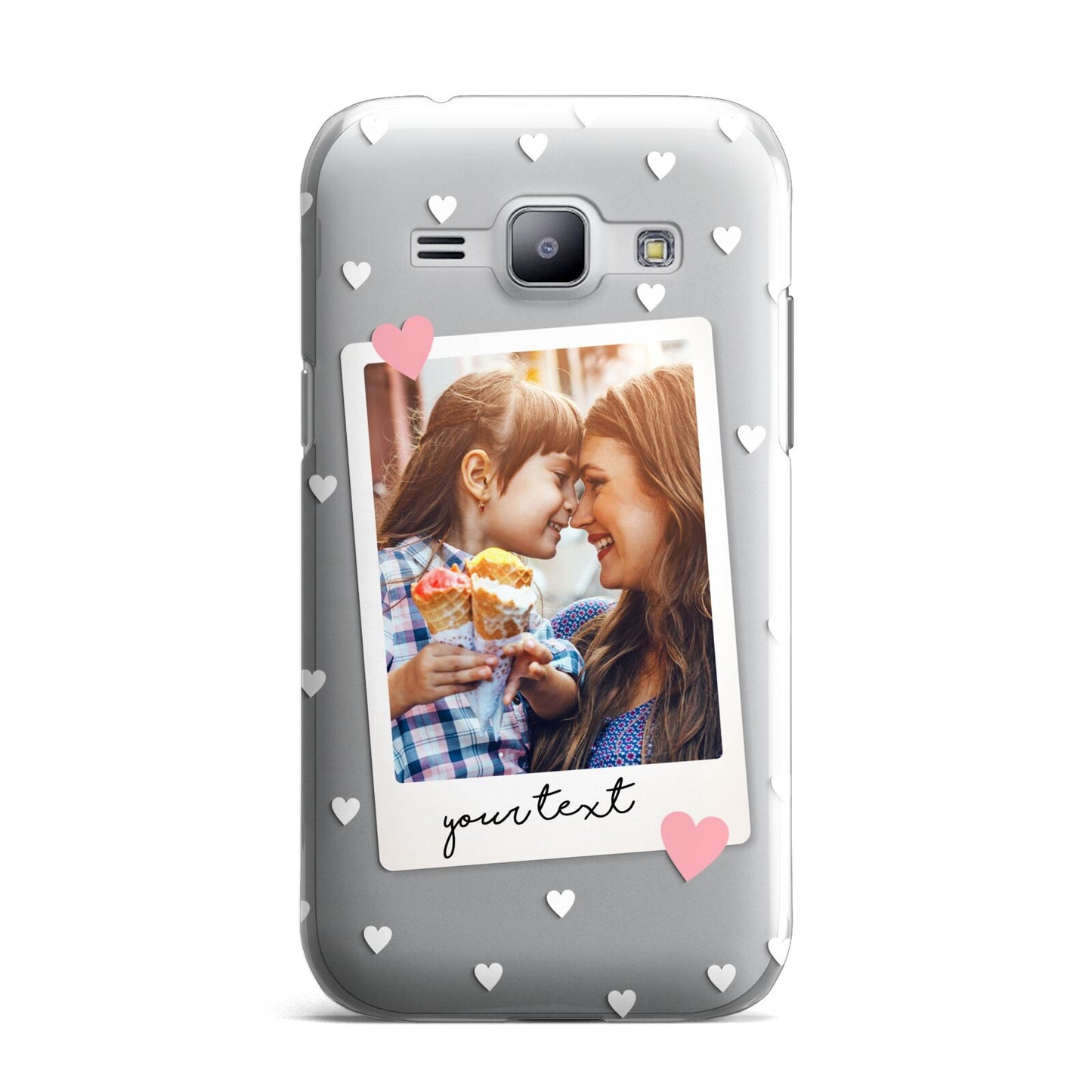 Personalised Photo Love Hearts Samsung Galaxy J1 2015 Case