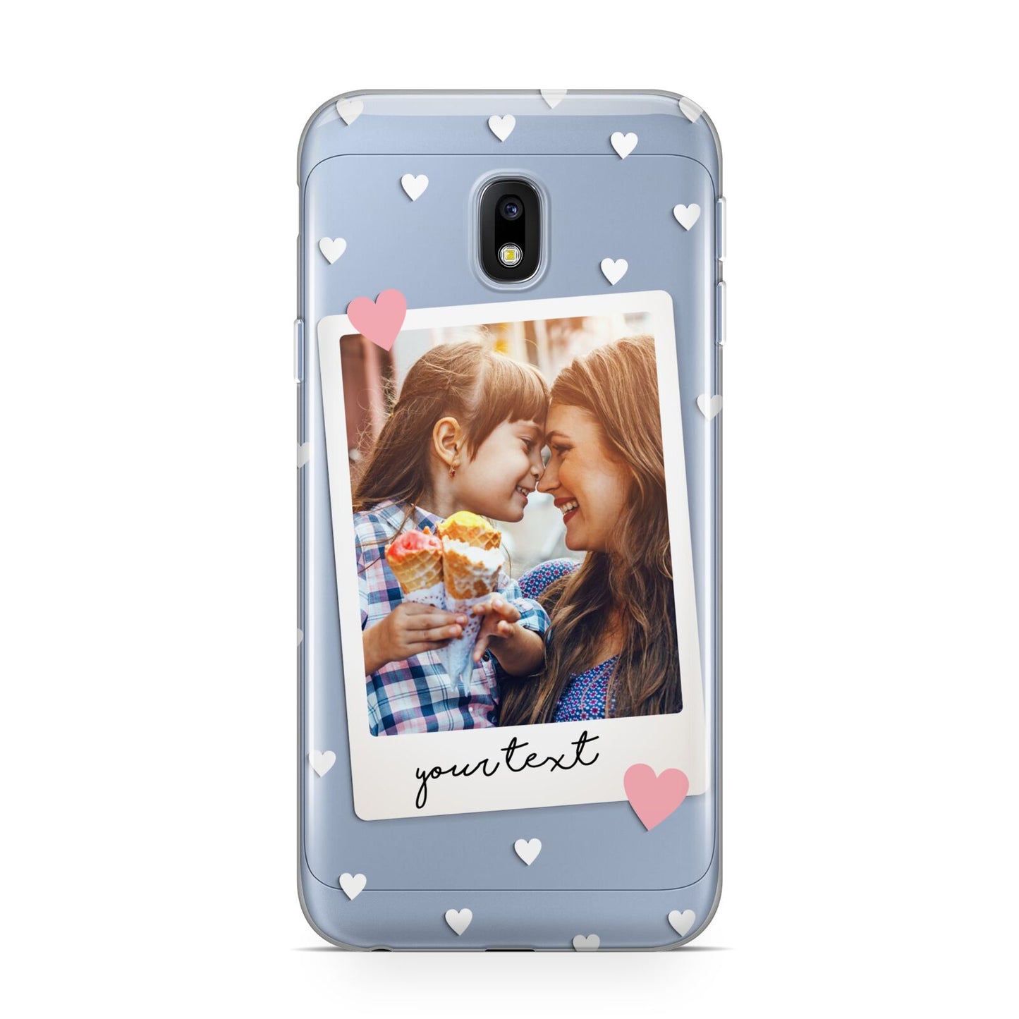Personalised Photo Love Hearts Samsung Galaxy J3 2017 Case