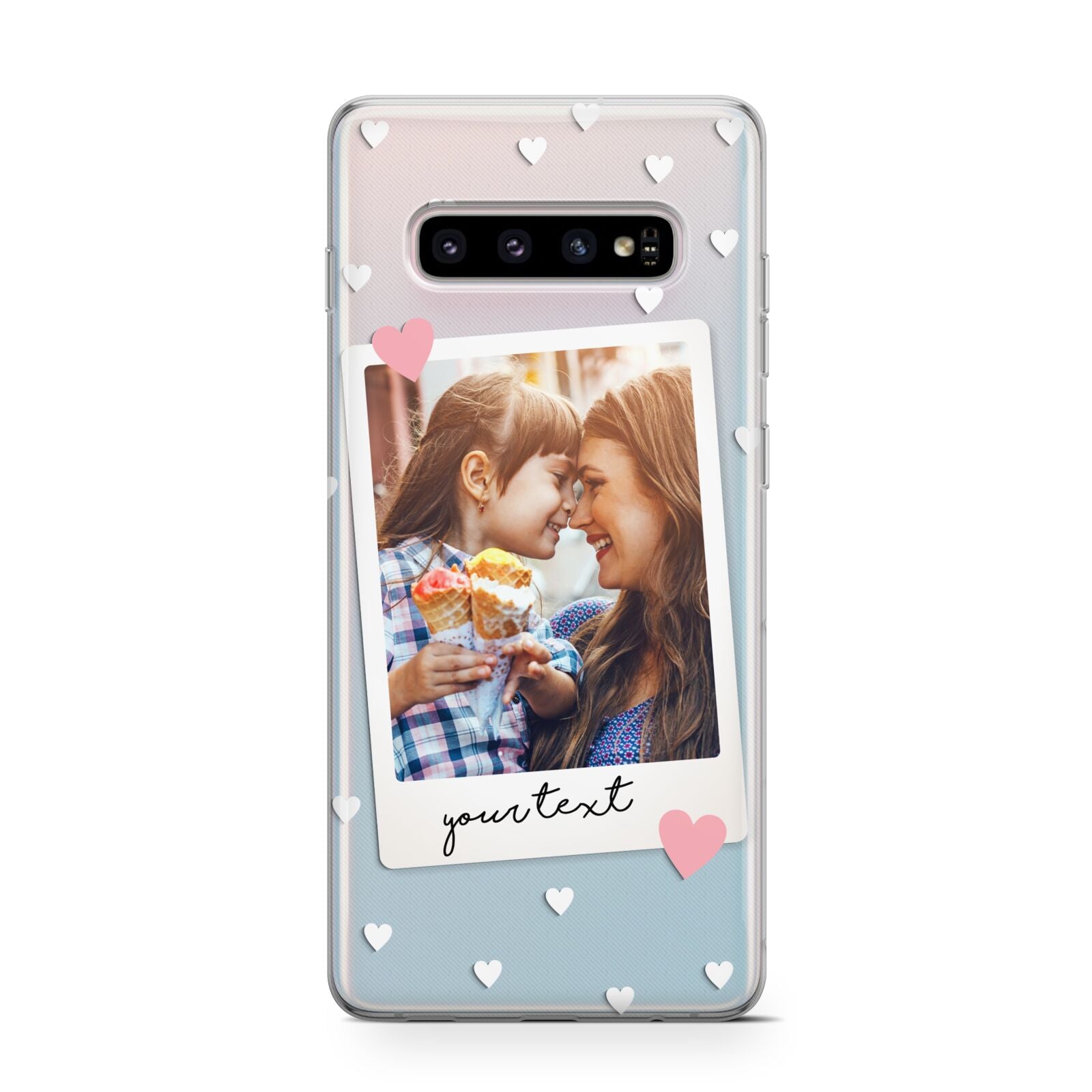Personalised Photo Love Hearts Samsung Galaxy S10 Case
