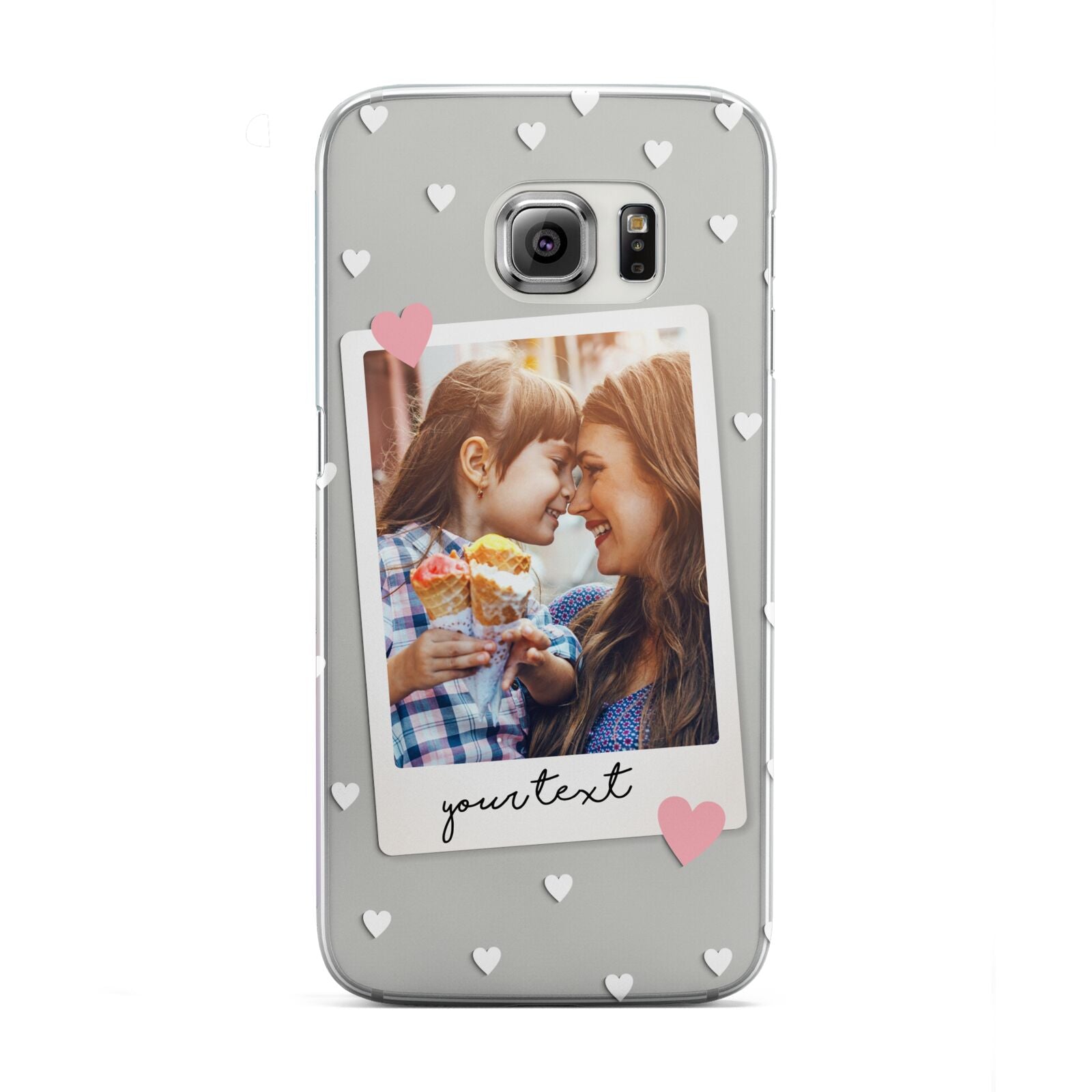 Personalised Photo Love Hearts Samsung Galaxy S6 Edge Case