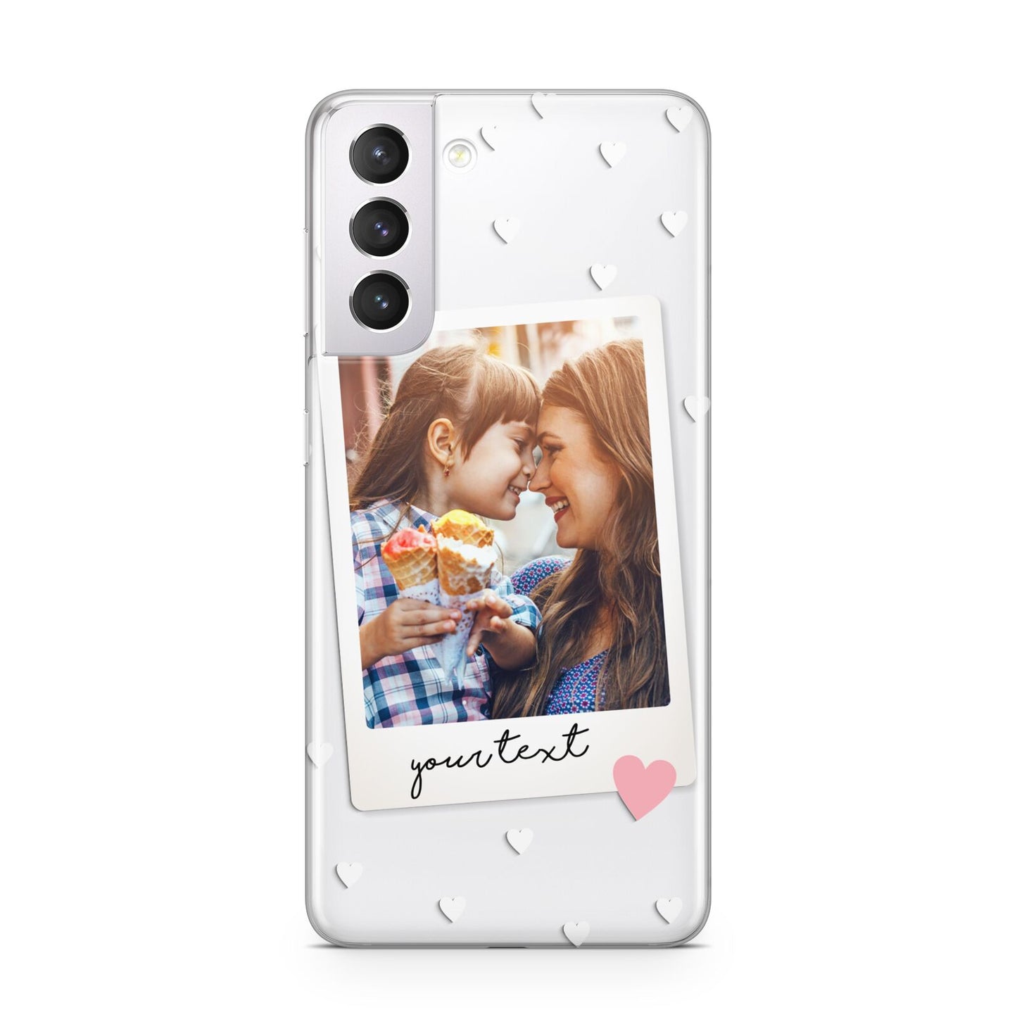 Personalised Photo Love Hearts Samsung S21 Case