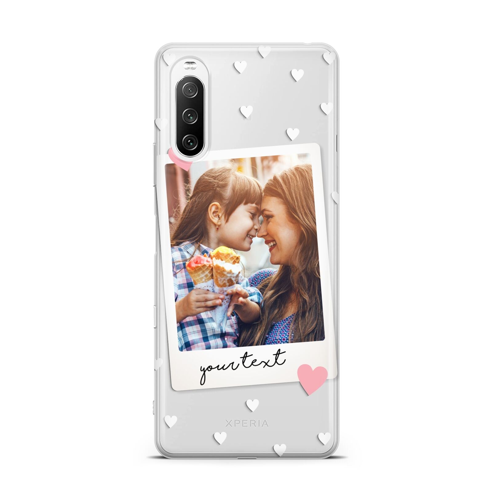 Personalised Photo Love Hearts Sony Xperia 10 III Case
