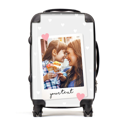 Personalised Photo Love Hearts Suitcase