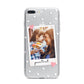 Personalised Photo Love Hearts iPhone 7 Plus Bumper Case on Silver iPhone