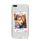 Personalised Photo Love Hearts iPhone 8 Plus Bumper Case on Silver iPhone