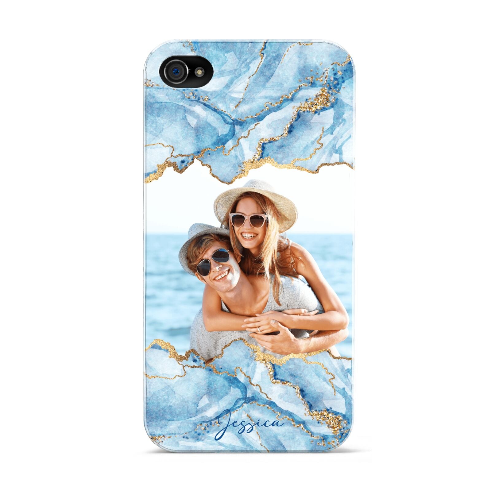 Personalised Photo Marble Apple iPhone 4s Case