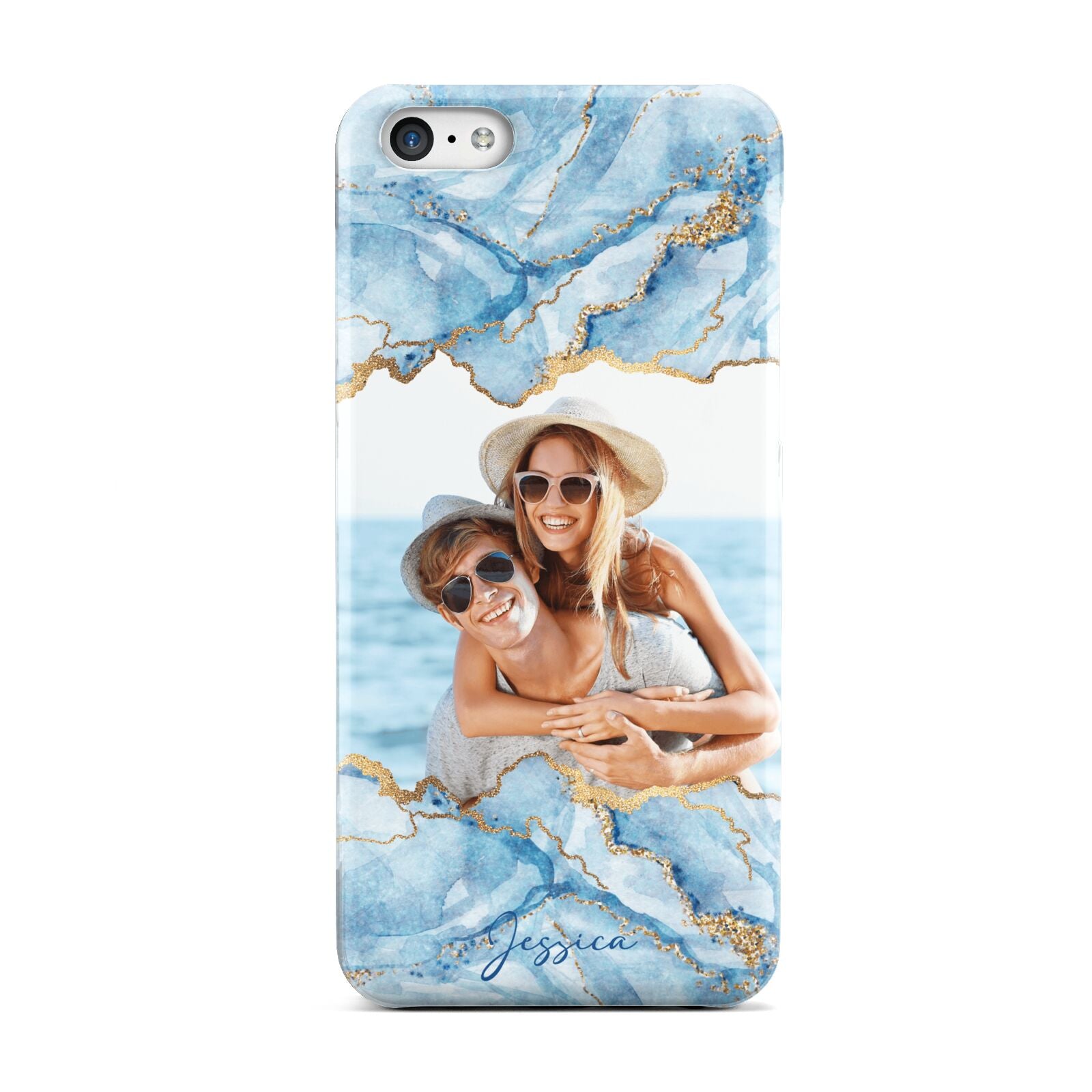 Personalised Photo Marble Apple iPhone 5c Case