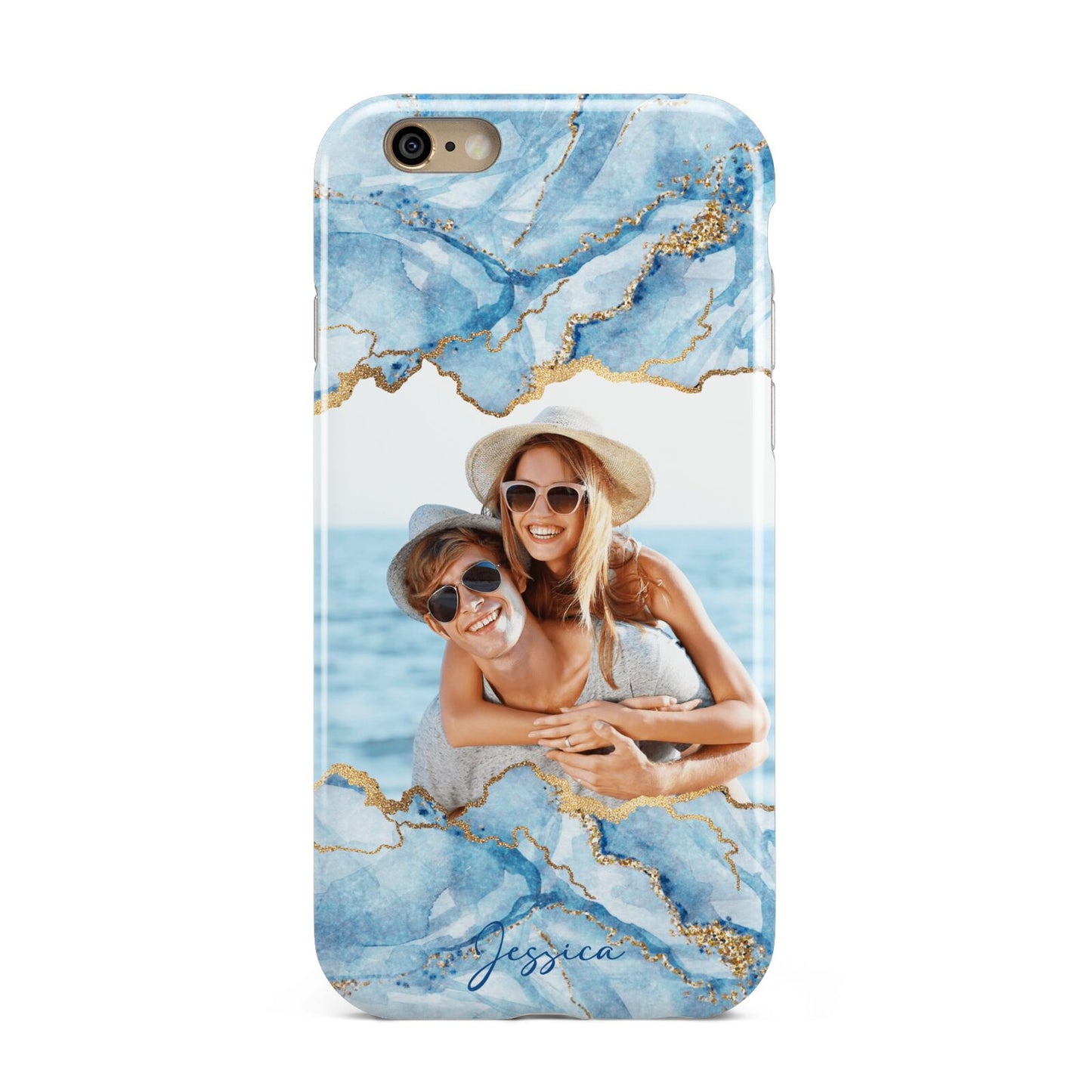 Personalised Photo Marble Apple iPhone 6 3D Tough Case