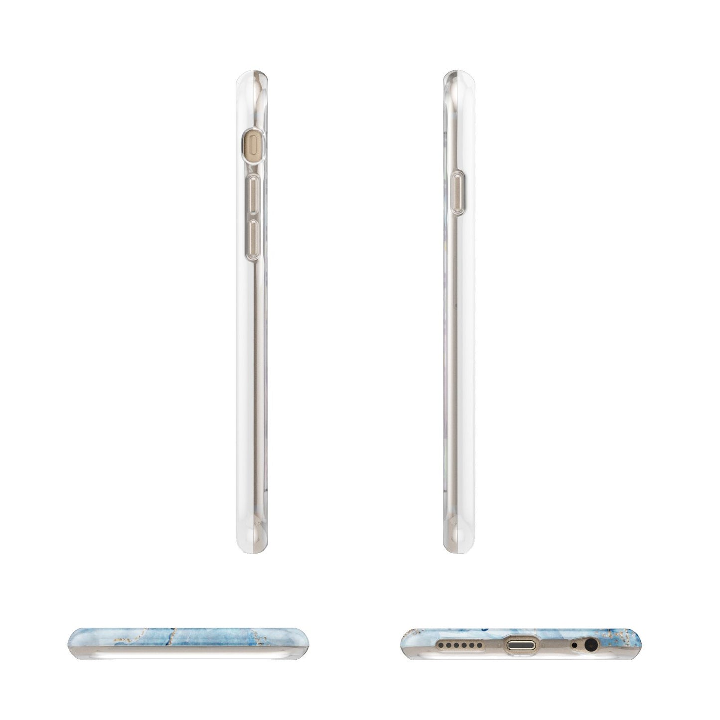 Personalised Photo Marble Apple iPhone 6 3D Wrap Tough Case Alternative Image Angles