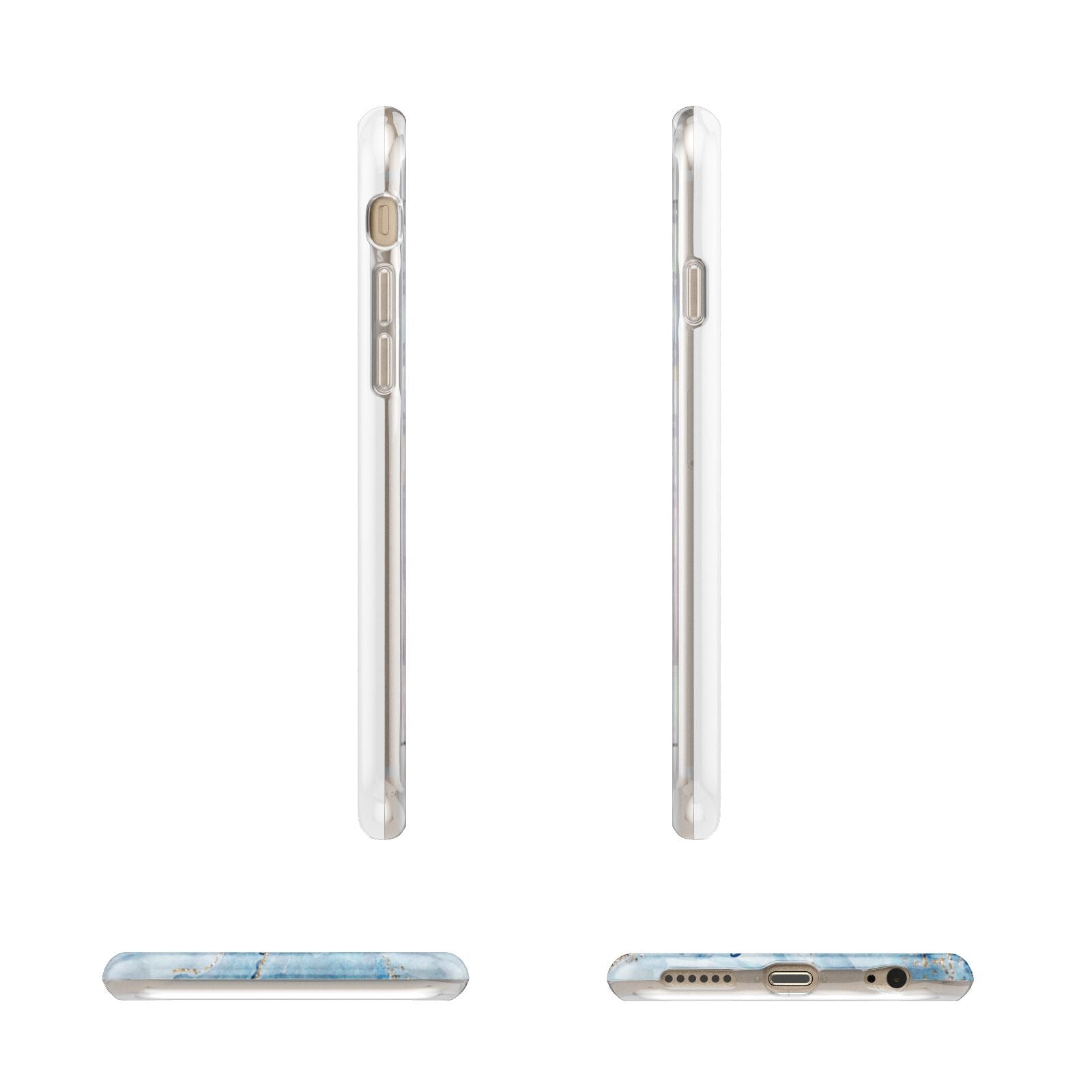 Personalised Photo Marble Apple iPhone 6 3D Wrap Tough Case Alternative Image Angles