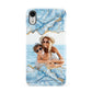 Personalised Photo Marble Apple iPhone XR White 3D Snap Case