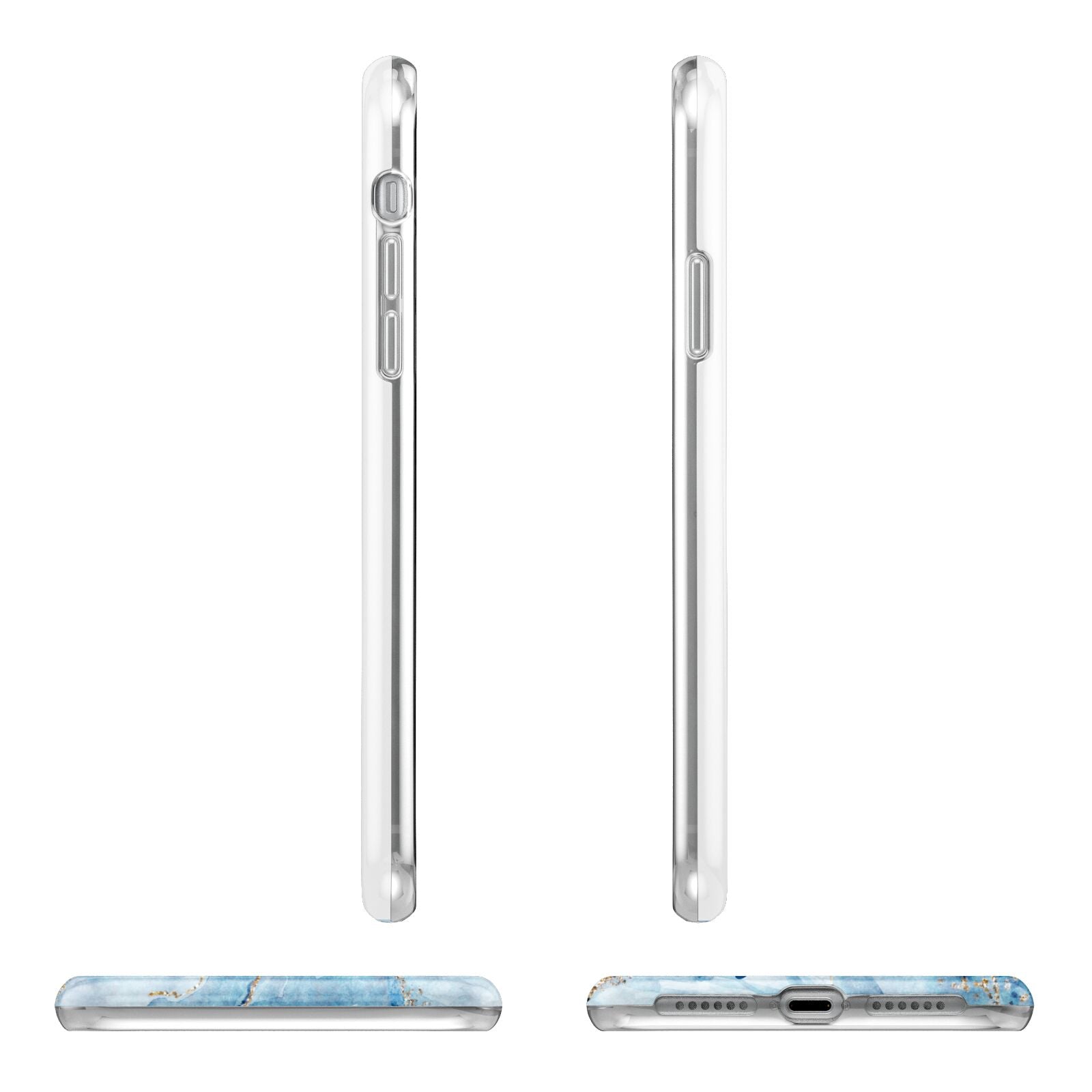 Personalised Photo Marble iPhone 11 Pro 3D Tough Case Angle Images