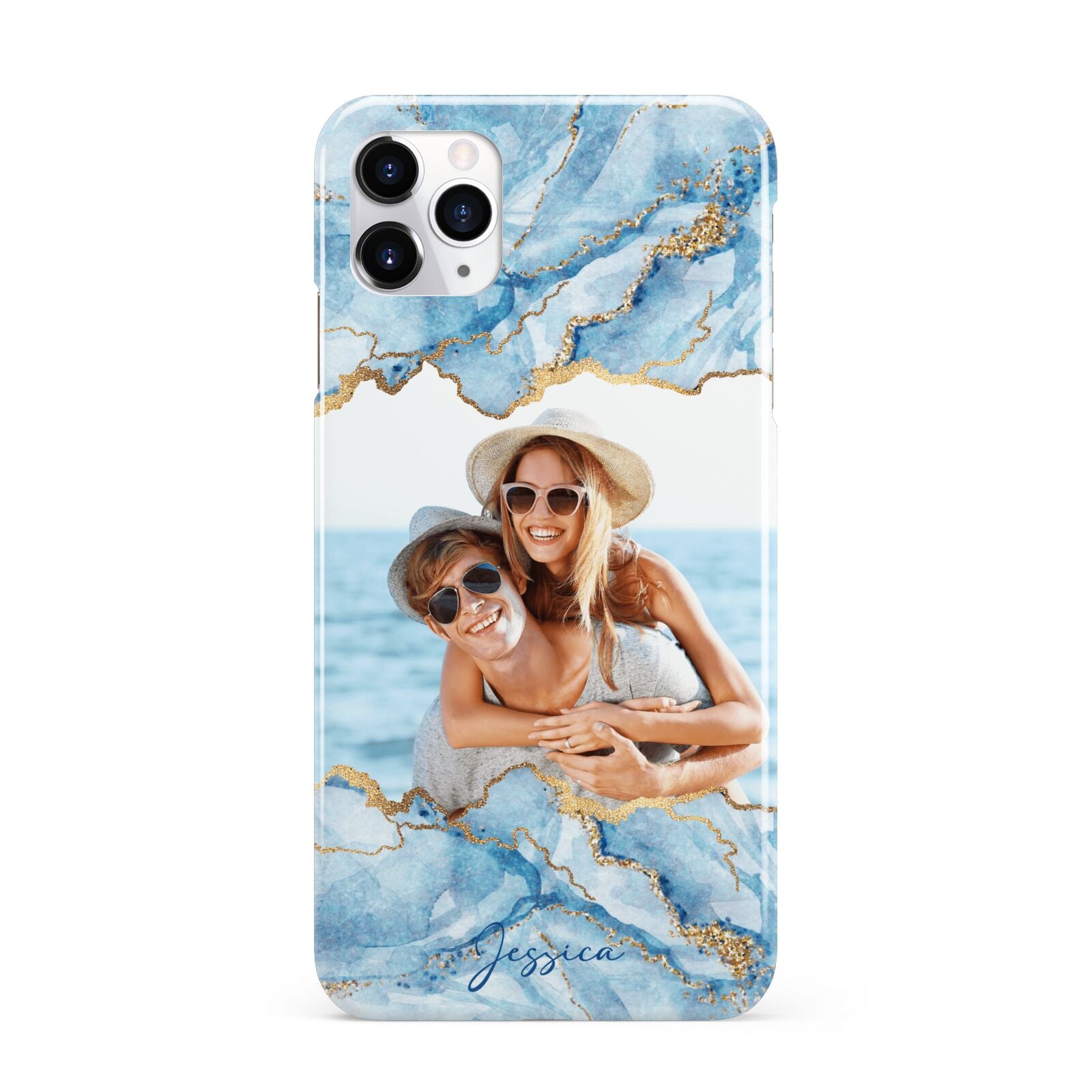 Personalised Photo Marble iPhone 11 Pro Max 3D Snap Case
