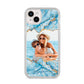 Personalised Photo Marble iPhone 14 Plus Clear Tough Case Starlight