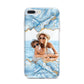 Personalised Photo Marble iPhone 7 Plus Bumper Case on Silver iPhone