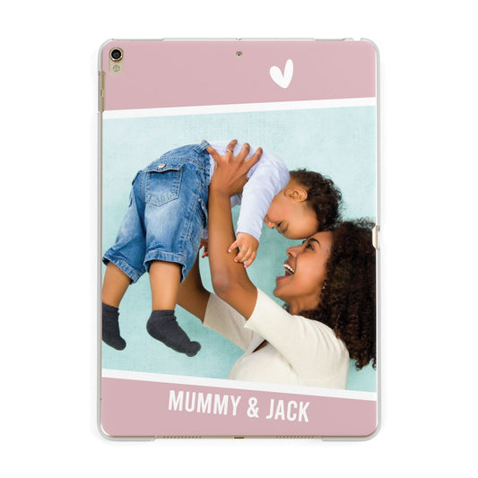 Personalised Photo Mummy and Child Apple iPad Gold Case