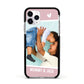 Personalised Photo Mummy and Child Apple iPhone 11 Pro in Silver with Black Impact Case
