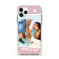 Personalised Photo Mummy and Child Apple iPhone 11 Pro in Silver with White Impact Case