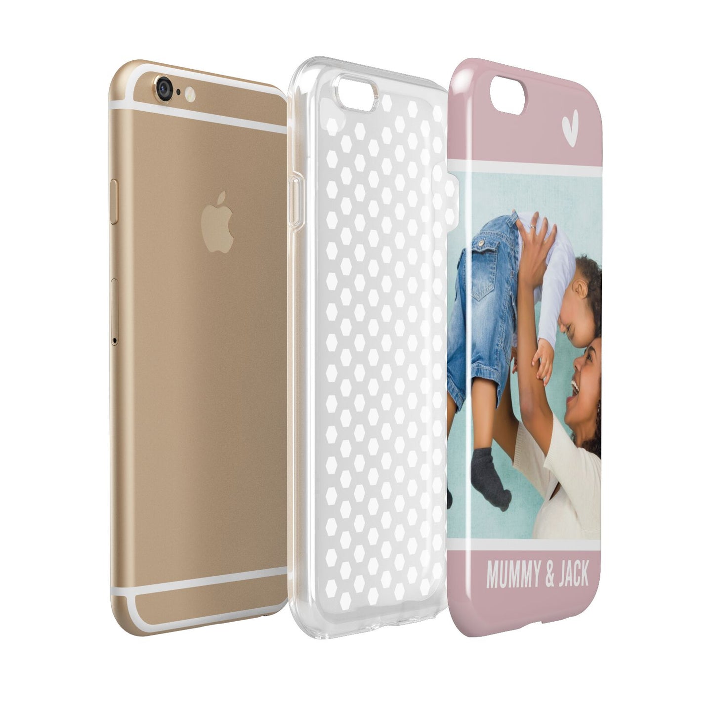 Personalised Photo Mummy and Child Apple iPhone 6 3D Tough Case Expanded view