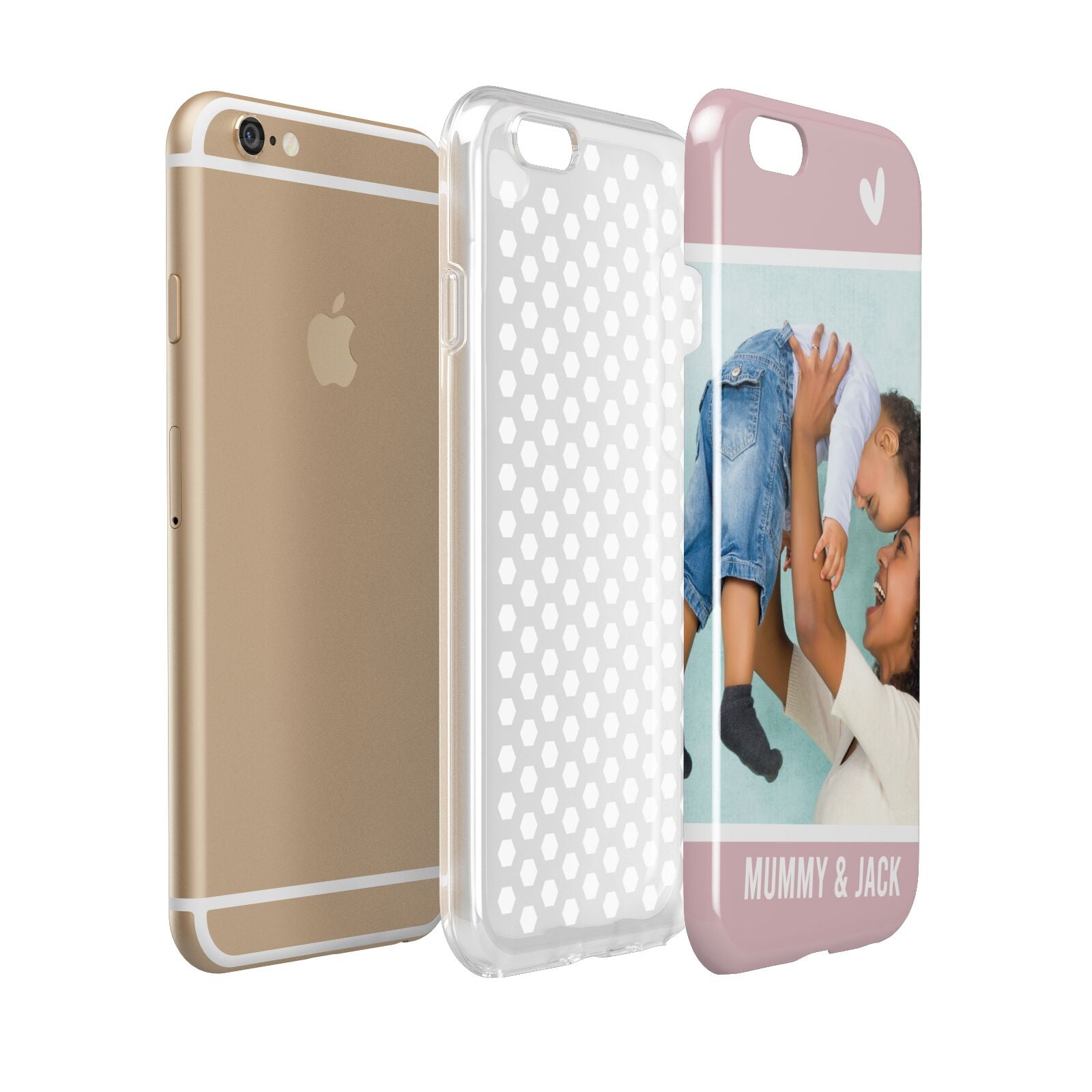 Personalised Photo Mummy and Child Apple iPhone 6 3D Tough Case Expanded view