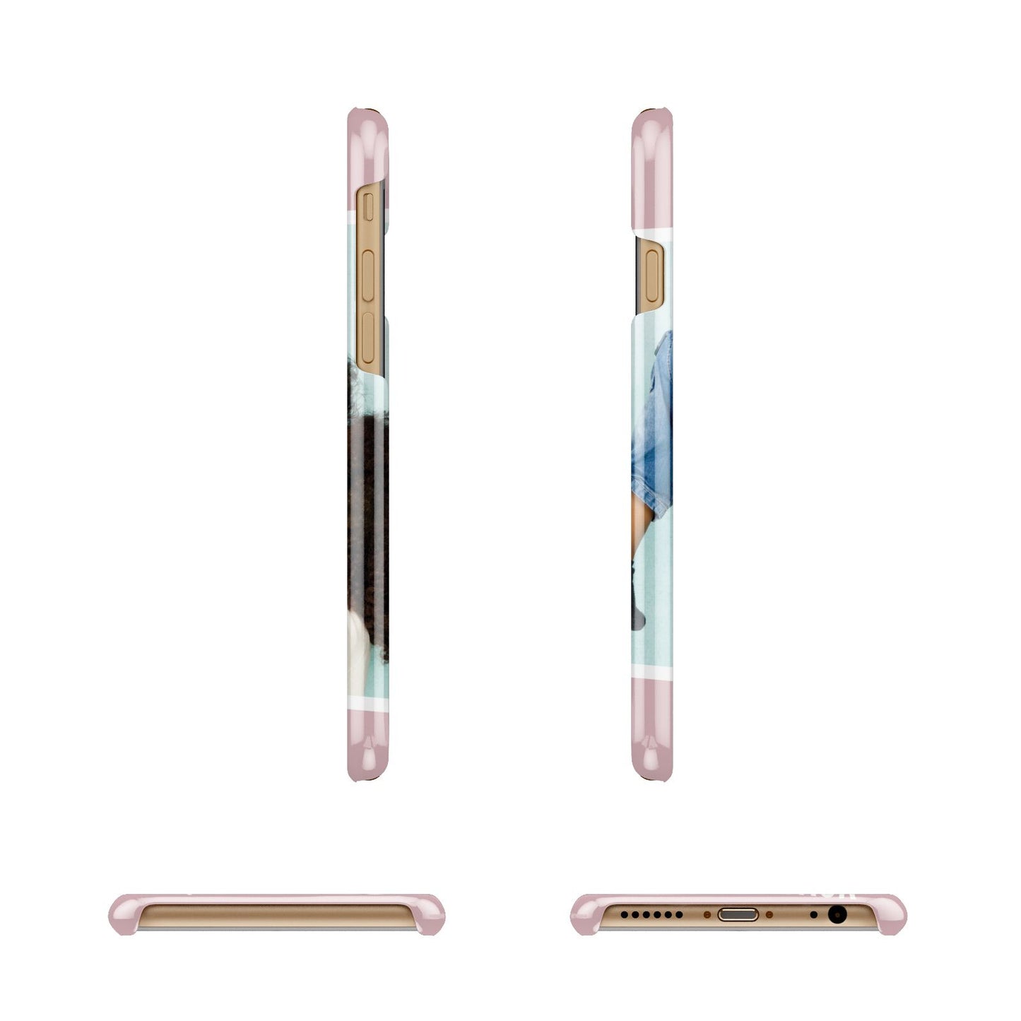 Personalised Photo Mummy and Child Apple iPhone 6 3D Wrap Snap Case Angled Images